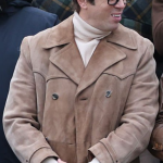 Toby Kebbell I Play Rocky Suede Leather Trench Coat